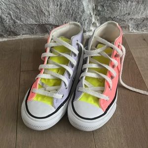 Converse girls high top sneakers